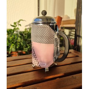 Kaffefrakke i patchwork