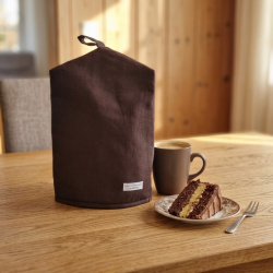Brun kaffeh�tte til 12 kopper stempelkanden - LoneH Design