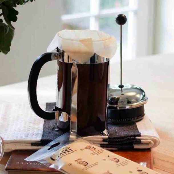 Kaffefilter til 8-kops stempelkande
