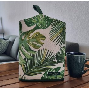  Kaffehtte med tropisk bladprint - 12 kopper stempelkande