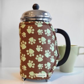 Kaffevarmer med grnne poter