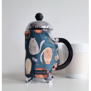 Lille kaffevarmer med katte