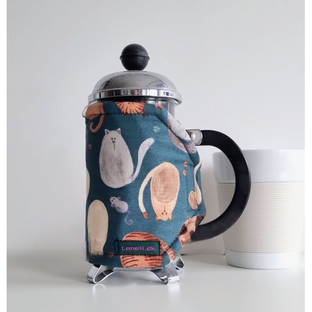 Lille kaffevarmer med katte