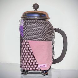 Kaffefrakke i patchwork