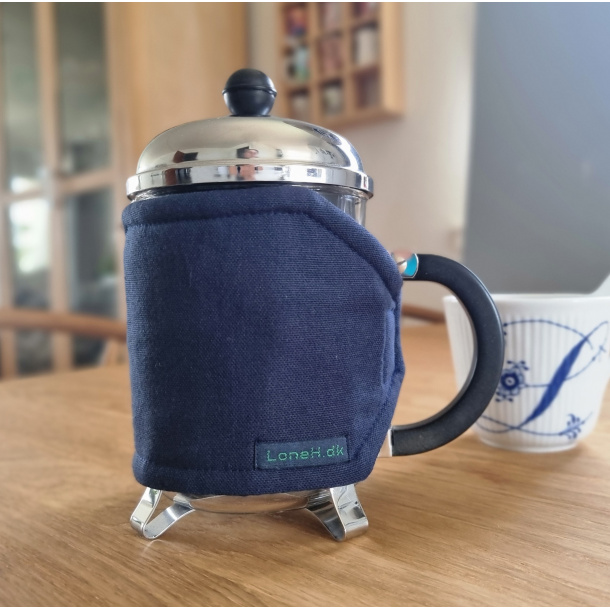 Kaffevarmer marinebl� til halv liter stempelkande