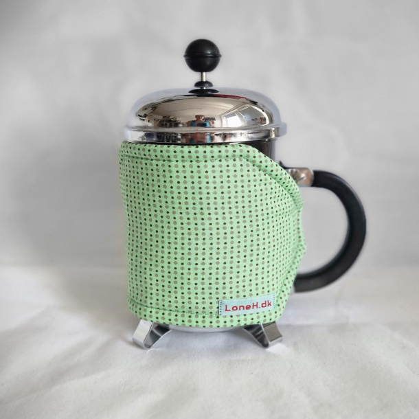 Kaffefrakke i mintgr�n til halvliter stempelkande