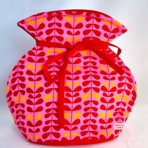 Pink tetaske til at snre om tekanden