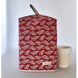 Kaffehtte i rd med gr blade