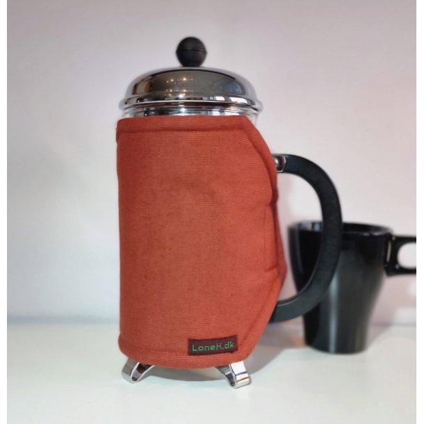 Rustfarvet kaffevarmer til 1 liter stempelkande
