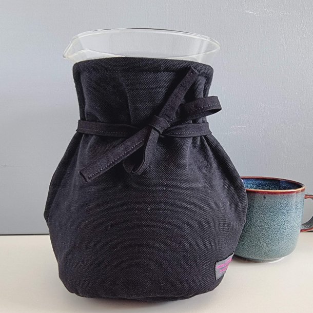 Sort kaffetaske til en Pour Over kaffebrygger