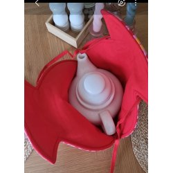 Pink tetaske til at snre om tekanden