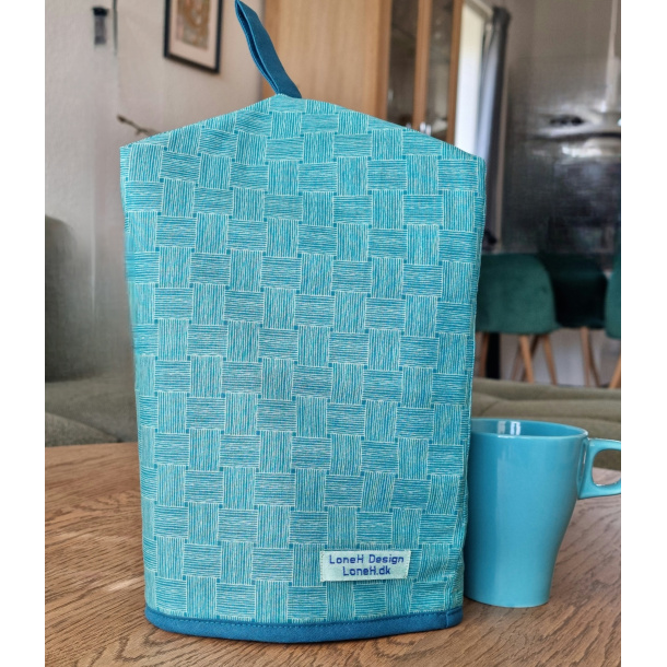 Kaffeh�tte i turkis v�vet m�nster - 12 kopper