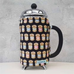 Kaffefrakke med trdspoler