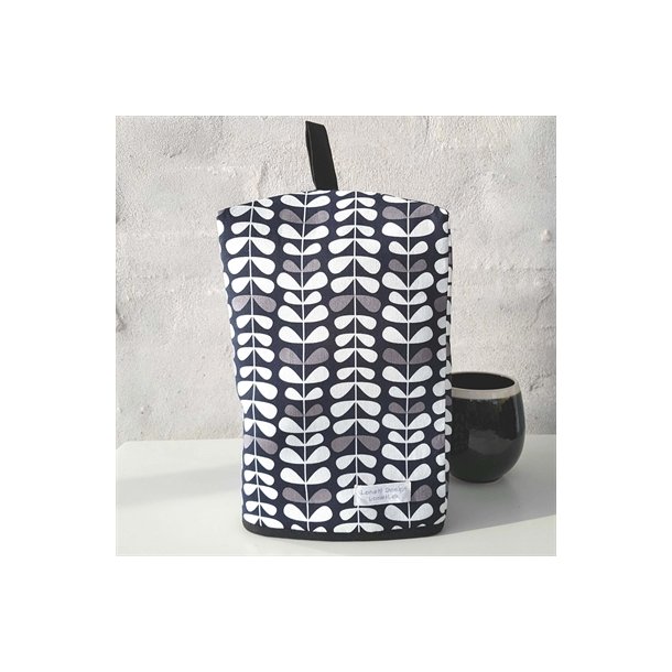 Kaffehtte med gr og hvide blade