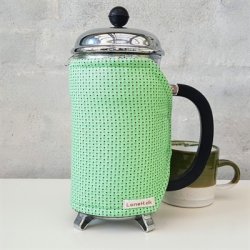 Kaffevarmer/kaffefrakke i lys grn til 1 liter